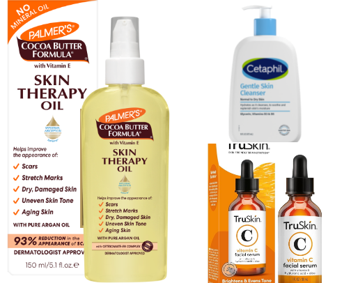 My tried and tested pregnancy skincare picks cover photo collage