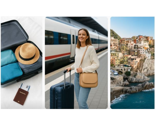 The Travel Edit: Destinations & Essentials cover photo collage