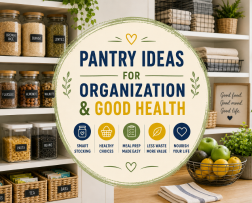 🍋 Pantry Ideas for Organization & Good Health 🍋 cover photo collage