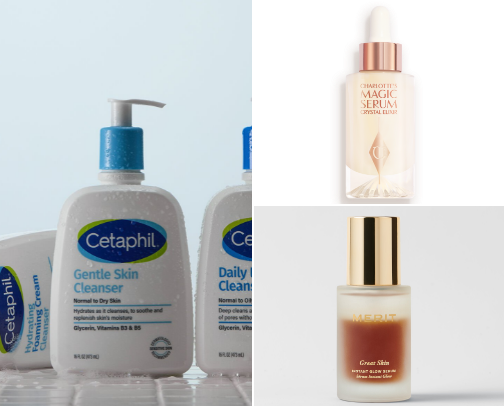 Katie’s favorite Skincare products cover photo collage