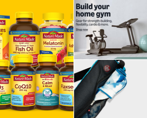Health and wellness cover photo collage