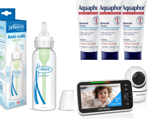 Baby registry must haves! cover photo collage
