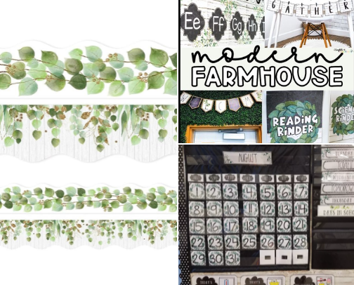 Modern Farmhouse Classroom Decor 🍏 cover photo collage