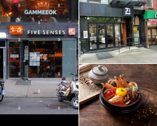 Korean food in Manhattan cover photo collage