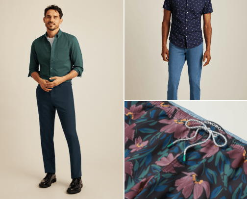 Men's clothing cover photo collage