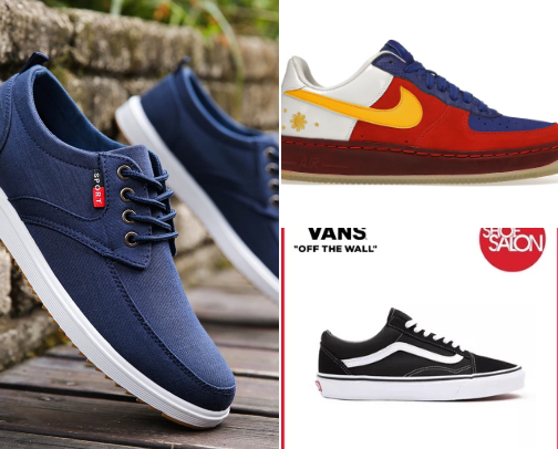 Shoes cover photo collage