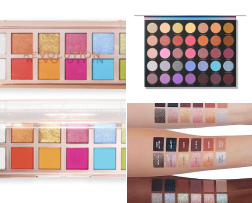 Eyeshadows needed for fun makeup cover photo collage