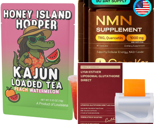 Natural supplements for a healthy you. cover photo collage