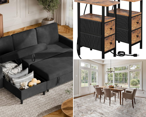 Furniture for small spaces cover photo collage
