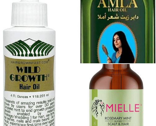 hair growth products cover photo collage