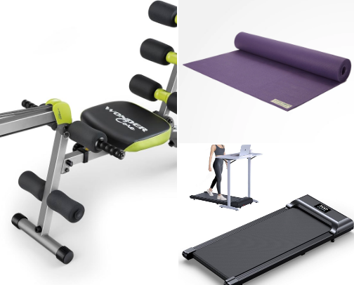 No Gym Membership No Excuse-At Home Gym Stuff cover photo collage