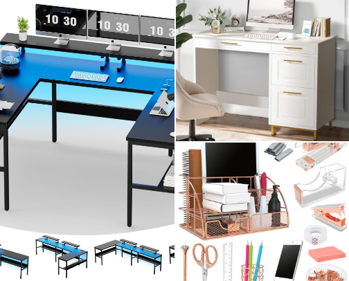 Boss Babe Office cover photo collage