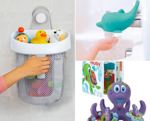 bath essentials for toddlers and babies cover photo collage