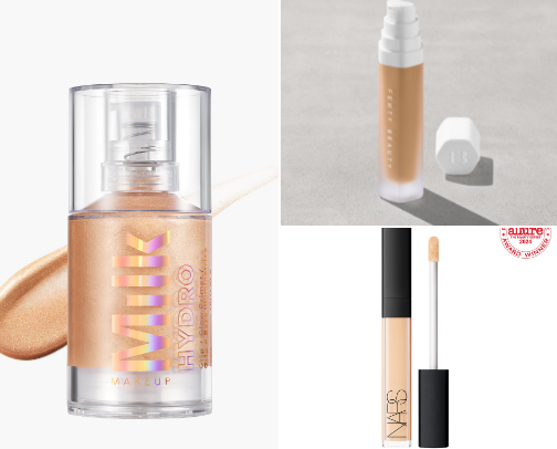Glowy makeup must haves ✨ cover photo collage