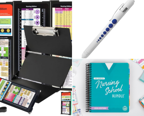 Nursing school must haves🩺 cover photo collage
