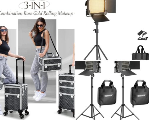 Makeup artist Essentials cover photo collage