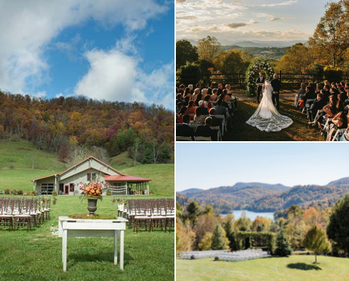 Weaverville NC Wedding Venues cover photo collage