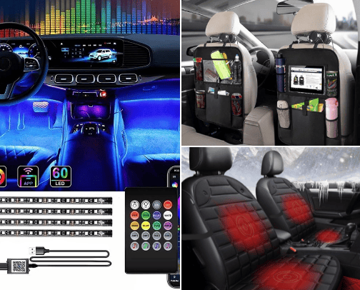 Car Acessories cover photo collage