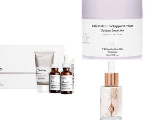 tiktok viral skincare products cover photo collage