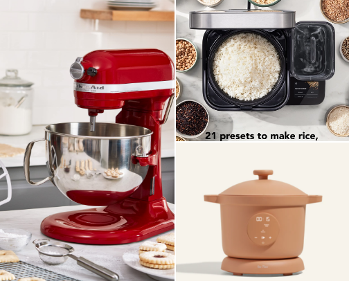Small appliance essentials for a kitchen equipped like a chef's! cover photo collage