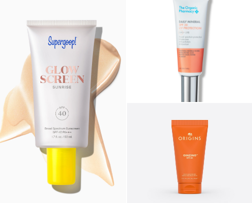 Organic sunscreen cover photo collage