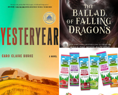 Books to binge and snacks to go with them cover photo collage