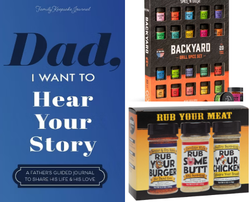 Fathers Gift Ideas cover photo collage