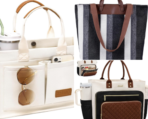Top 10 Everyday Work Totes for Women cover photo collage