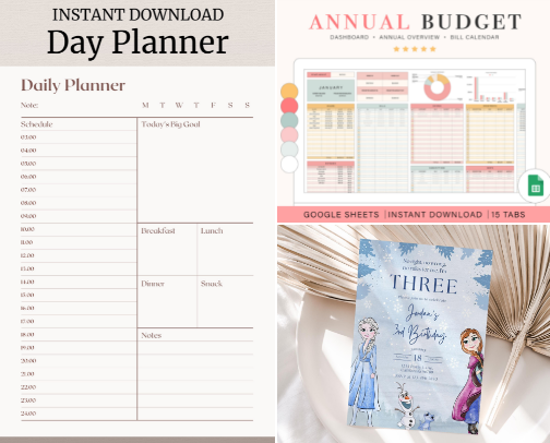💻 Digital Products That Make My Life Easier as a Working Mom cover photo collage