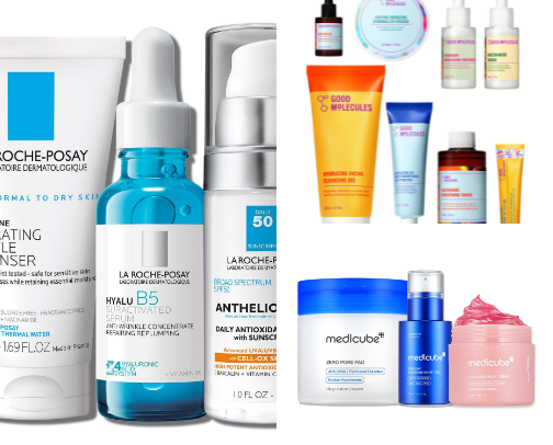 My skincare routine cover photo collage