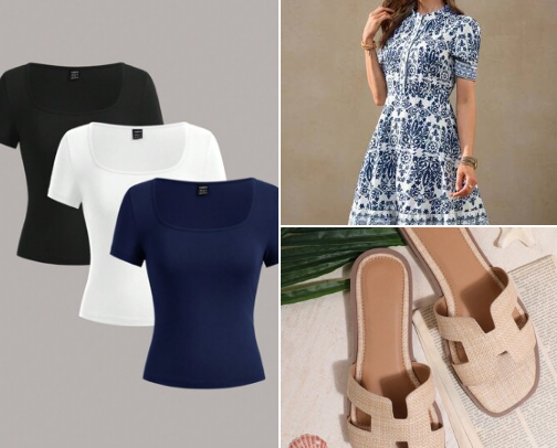 Shein OOTDS cover photo collage