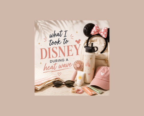 What I took to Disney during a heat wave! cover photo collage