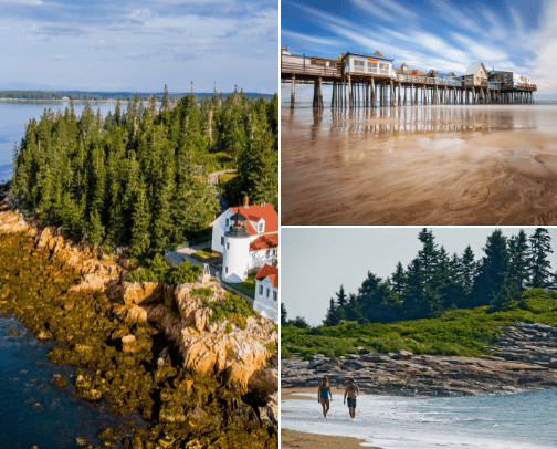 Maine adventures cover photo collage
