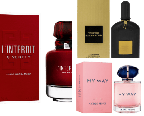 Perfumes for strong, feminine women cover photo collage