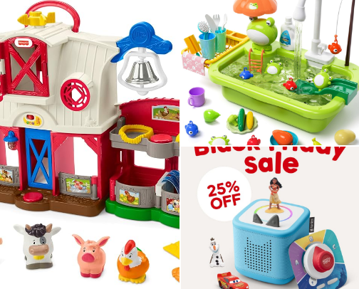 Toddler toys cover photo collage