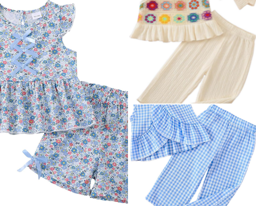 Toddler girl clothes cover photo collage