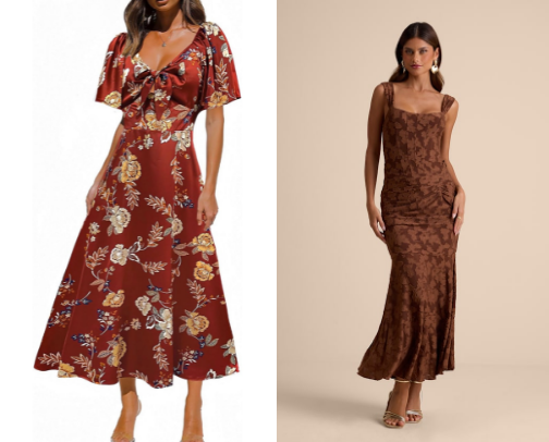 Fall wedding guest dresses 🍂✨ cover photo collage