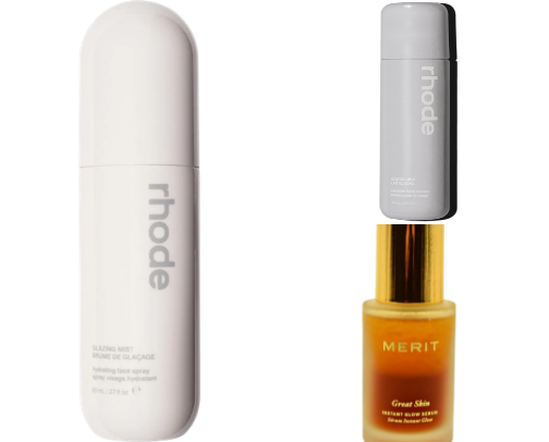 Clean Girl Skincare & Makeup Routine cover photo collage