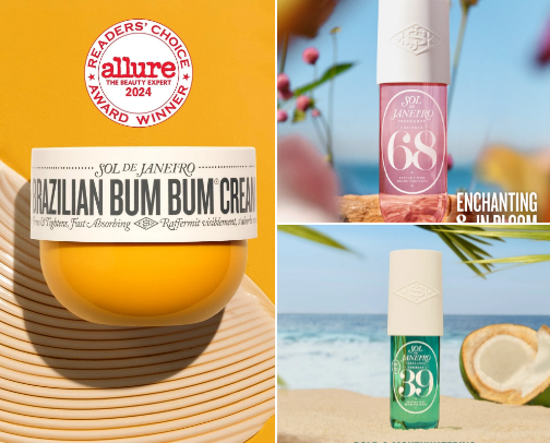 Perfume/lotions cover photo collage