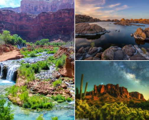 Arizona places to go! cover photo collage