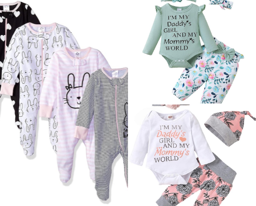 New Born Baby Girl Essential cover photo collage
