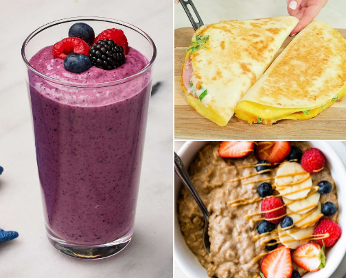 Quick healty meals cover photo collage