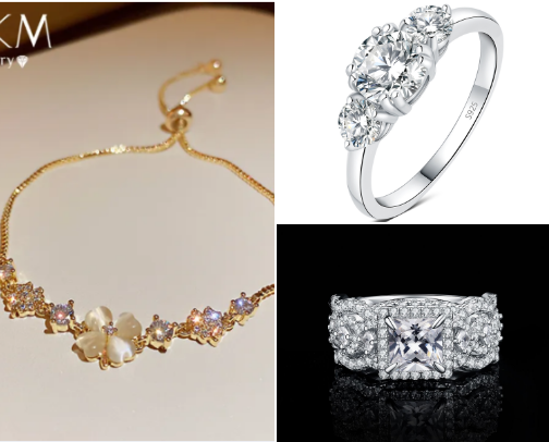 Jewelries cover photo collage