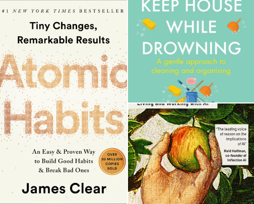 🎧 AI's Audible Picks for Real Life cover photo collage