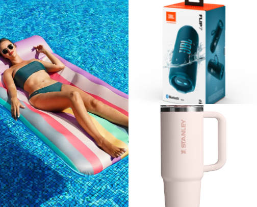 Cute & Fun Pool Day Essentials cover photo collage