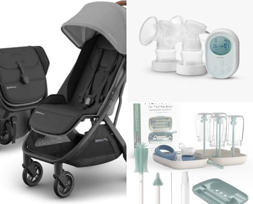 Best baby travel items cover photo collage