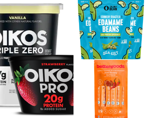 Protein snacks for work cover photo collage