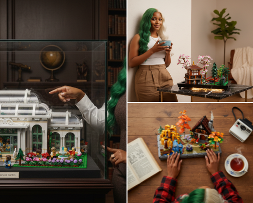 Premium LEGO® Sets for Adult Hobbyists: Build, Relax & Display cover photo collage