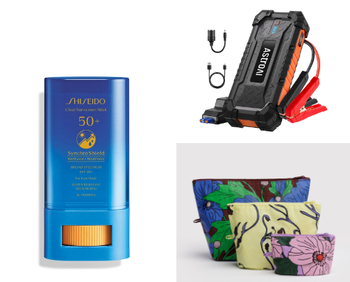 Car essentials for people on the go! cover photo collage