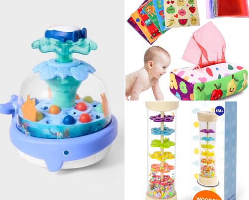 6-12 month toy must haves 🧸 cover photo collage